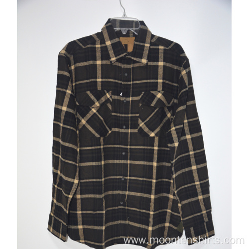 OEM New Fashion Cotton Mens Plaid Flannel Shirt